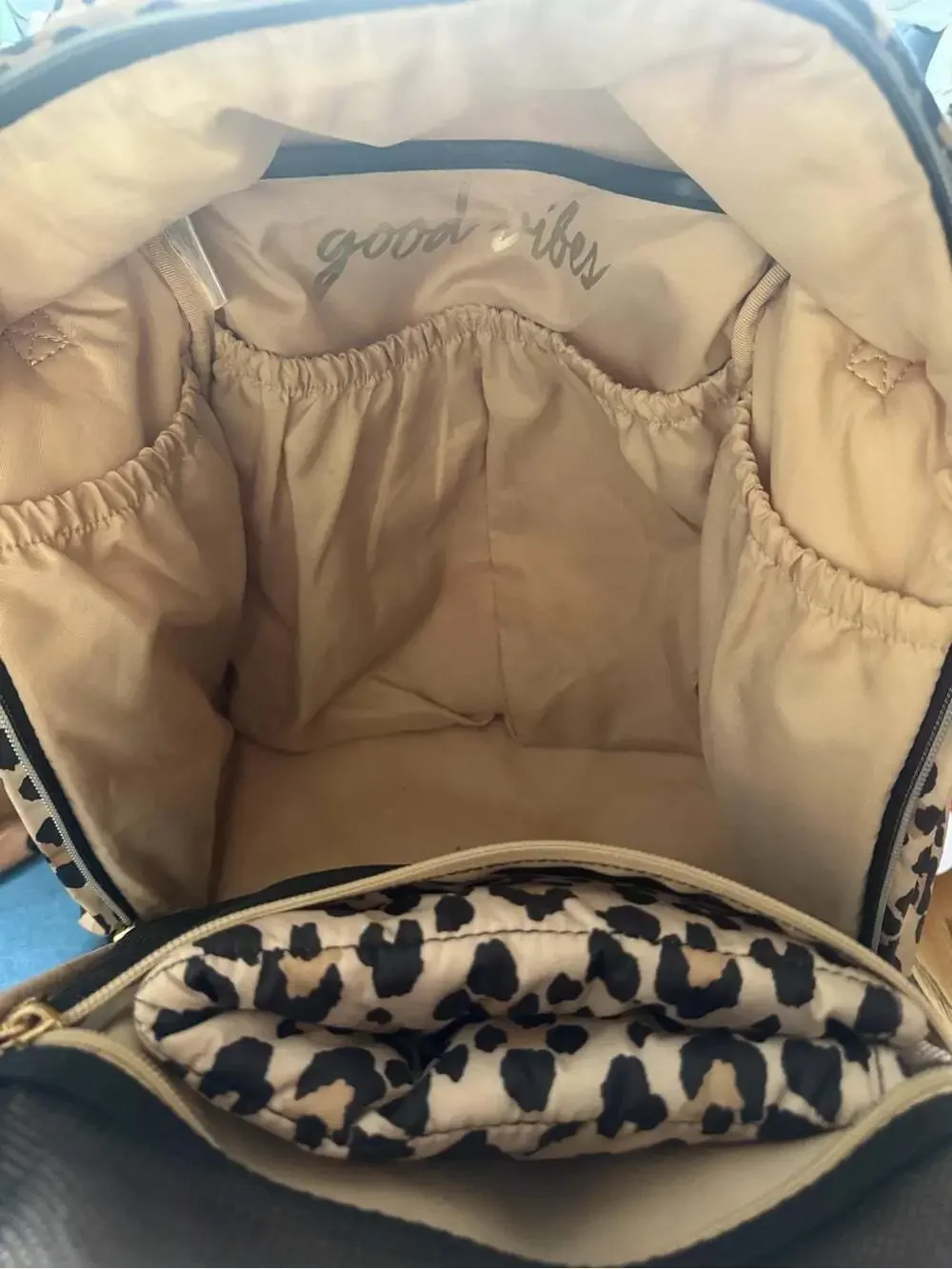 Itzy Ritzy Leopard Print Convertible Diaper Bag Backpack / Tote